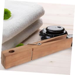 Houten Wasknijper - Kledingklem Badkamer - Kleding Drogen - Gladde Afwerking - 30 cm Lengte - Koffie — thumbnail 2