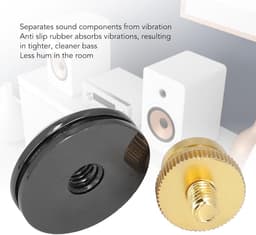 Luidspreker Isolatievoeten - Trillingsdempers Speakers - Verbeteren Geluidskwaliteit - Aluminium Constructie - 300 Kg Draagvermogen - Zilver — thumbnail 3