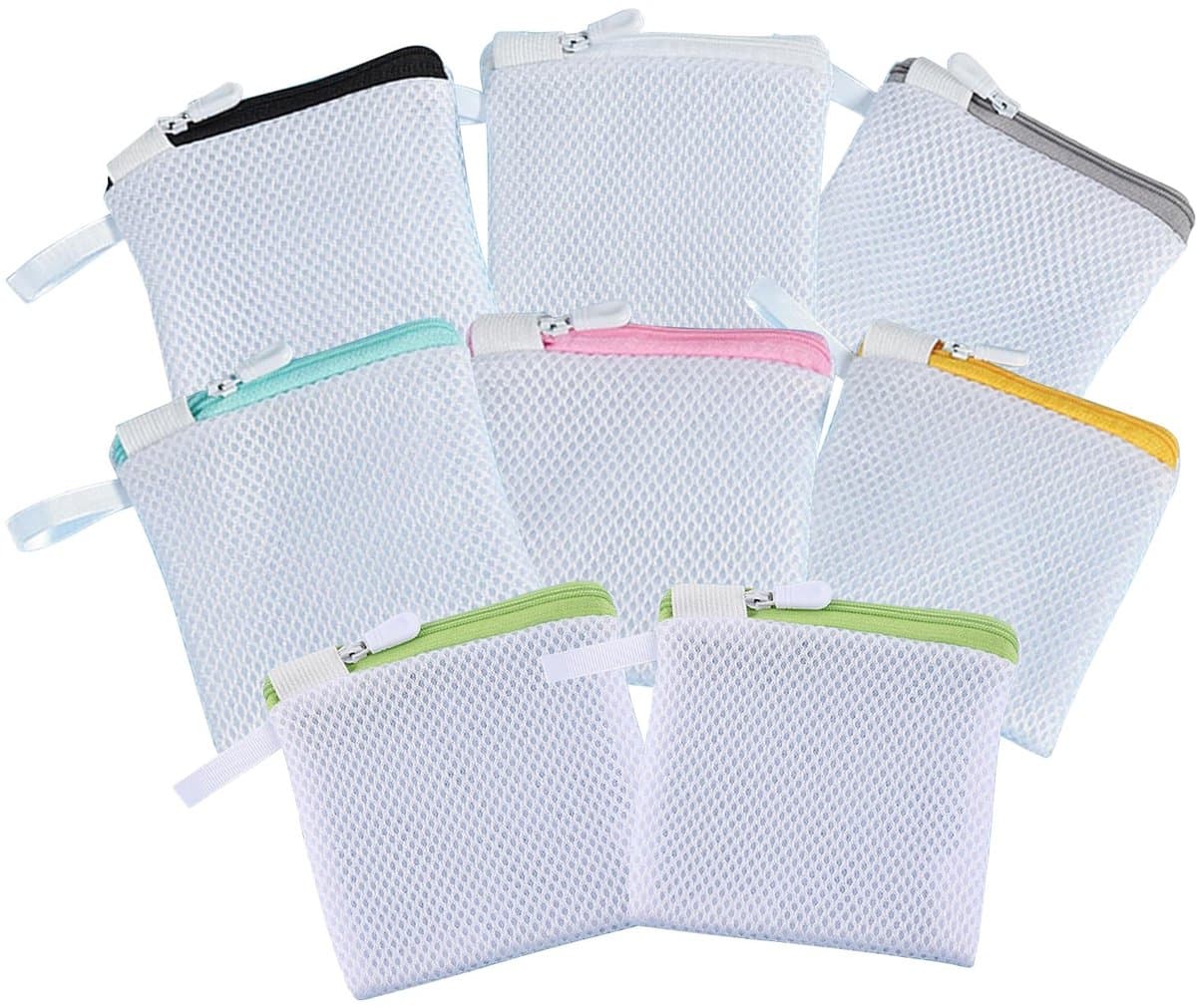 Solidchoice - Dailygoody - Mini-wasmachine-tassen - Fijnmazige waszakken - Handig voor lingerie en sokken - Wit - Polyester opbergzakken - Geschikt voor reizen - 8 — afbeelding 1