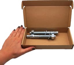 Wigankers - Keilankers metalen pluggen - Beton bevestigen - Verzinkt staal - M16 x 140 mm - Zilverkleurig — thumbnail 4