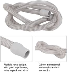 Dailygoods- CPAP-slangbuis 1,8 m - universele slang - kunststof buis - ademhalingsmachine - accessoires - binnendiameter 22 mm - Ademhalingsslang — thumbnail 2