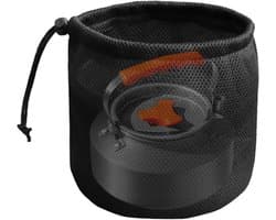 Wasknijperzak - Opbergtas - Buitenactiviteiten - Ademend mesh materiaal - 14 x 16 cm - Zwart