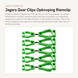 Dailygoods- Riemclip 5 Stuks - Duurzaam Kunststof - Stevige Bevestiging - Voor Hoeden/Handschoenen - Slijtvast en Elastisch - Lange Levensduur - Haakje — thumbnail 4