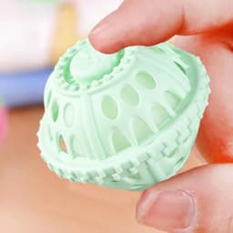 Herbruikbare wasbal - milieuvriendelijke oplossing voor de gevoelige huid met vrije kracht | Duurzaam materiaal met natuurlijke reinigingsactie, herbruikbaar blauw ontwerp voor alle stoffen — thumbnail 3