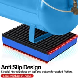 MTTproducts- Vibratiepads Heavy-Duty - Geluidsisolatie - Antivibratie - Rubber - EVA Kern - Schokabsorberend - Sterke draagcapaciteit — thumbnail 4