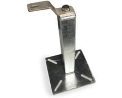 Grondanker Met Stang - Bevestigingsanker Hulsanker - Veilige Bevestiging - Roestvrij Staal 304 - 400mm Hoog - Zilverkleurig