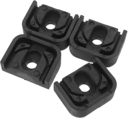 Dailygoods- Anti-vibratievoeten 4 stuks - Rubber - Trillingsdempers Airco - Schokbestendig - Stabilisatie - Duurzaam - Afmetingen 5,10 x 3,90 x 1,70 cm — thumbnail 1