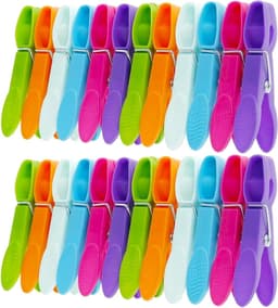 Wasknijpers - Kledingclips - Kleding Drogen - Sterke Grip - 48 Stuks - Kleurrijk — thumbnail 1