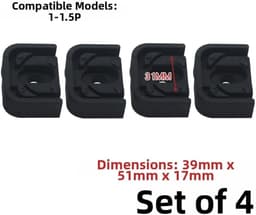 Trillingsdempers Airco - Rubberen Voeten - Geluidsreductie Buiten - Universele Pasvorm - 4 Stuks - Zwart — thumbnail 4