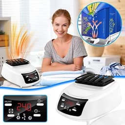 Wasdroger - Kledingdroger - Snel Kleding Drogen - Draagbaar Ontwerp - 40 kg Capaciteit - Grijs — thumbnail 3
