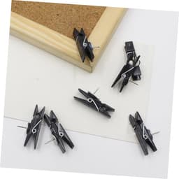 Decoratieve Punaises - Prikbord Clips - Informatie Tonen - Handig Clipontwerp - 140 Stuks - Zwart — thumbnail 2