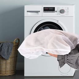 Herbruikbare Waszakken 60x80cm - 2 Stuks Mesh Waszakken met Rits voor Ondergoed, Truien en Kleding - Ideaal voor Wasmachine en Reisorganisatie — thumbnail 3