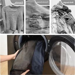Pack van 2 Wasnetten 40 x 50 cm, Vouwbare Wasmand, Waszakken met Rits voor Kleding, Ondergoed en Bedlinnen, Ideaal voor Reis en Gevoelige Stoffen — thumbnail 5