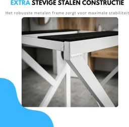 Livista Wasmachine Verhoger - Wasmachine Stapelrek - Universeel Wasmachine en Droger Verhoger - Wasmachine Ombouw - Wasmachinerek - Wasmachine Sokkel - Metaal Wit - Anti Vibratie - Robuust - Stevig - Stabiel — thumbnail 3