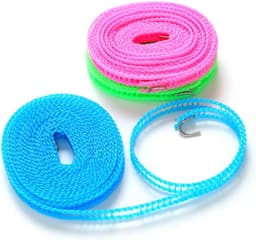 Waslijn Touw - Draagbare Lijn - Kleding Drogen - Verstelbare Lengte - 18 Gram - Zoals getoond — thumbnail 1