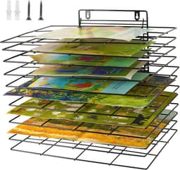 Droogrek voor klaslokaal - kunst droogrek met 12 planken - persoonlijk en praktisch — thumbnail 1