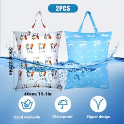 Ibenzoa® Waterdichte Reistas Set met Twee Kledingzakken voor Reizen en Sport — thumbnail 2