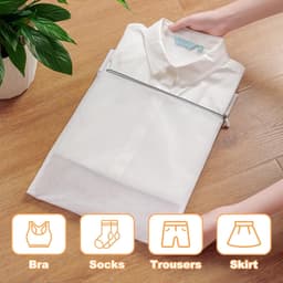 Set van 4 Wasnetten voor de Wasmachine - Ideaal voor Kleding, Ondergoed en Reisgebruik - 40cm x 50cm — thumbnail 4