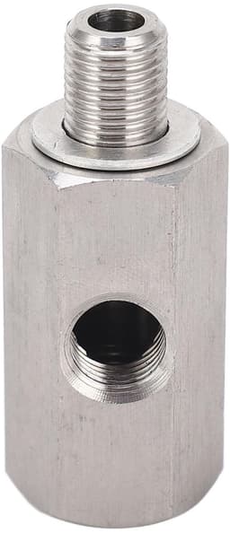 M10x1.0 roestvrij staal oliedruksensor - universele adapter - lekvrij ontwerp - zilver - anti-roest - eenvoudig te bevestigen - geschikt... — thumbnail 1