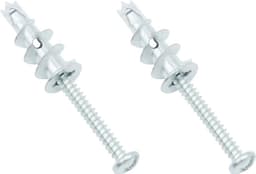 50 sets zinklegering zelfborende gipsplaten ankers met schroeven zilver — thumbnail 3