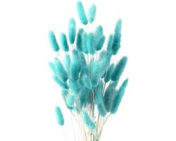 Gedroogde Bloemen Super Fluffy voor Decoratie Slaapkamer, Tafel, Wand (Licht Tiffany Blauw)