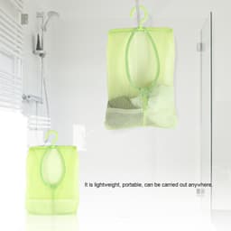 Wasknijperzak met Hanger, Multifunctionele Hangende Netzakhanger Sokken Ondergoedopslag voor Badkamer Kledingkast Wasserij Waslijn Buiten, 11,8 x 10,2in(Groente) — thumbnail 3