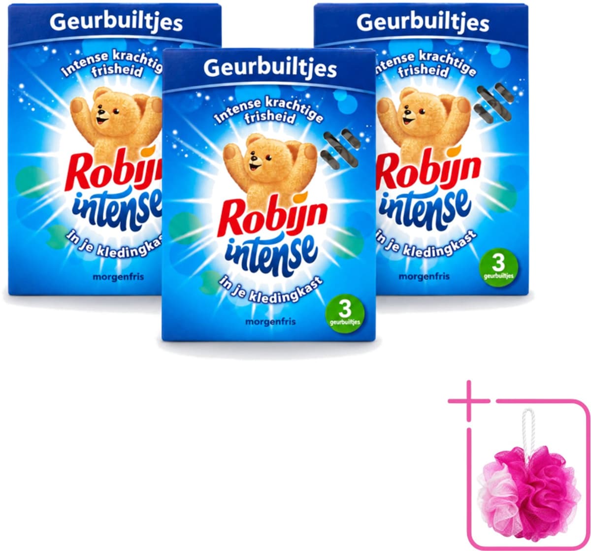 3 x Robijn - Intense - Geurbuiltjes - Langdurige Geur - Intense Frisheid - 3 Geurbuiltjes - Bulkverpakking - Geur in kleding - Douchemop - Frisheid kleding — afbeelding 1