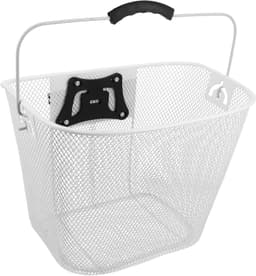 1set Snelle Ontgrendel Iron Mesh Fietsmand Voor Mountainbikes Lichtgewicht Draagbaar Met Grote Opbergruimte Voor Voorste Fiets Handvat Mand Geschikt Voor Winkelen Vervoer — thumbnail 1