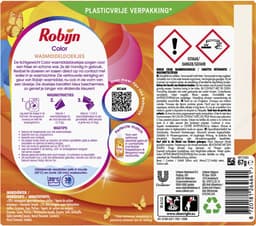 4 x Robijn Classics - Color - Wasmiddeldoekjes - 16 Wasstrips - Wasmiddel - Wasstrips - Kleurwas - Wasverzorging - Wasmiddelen — thumbnail 5