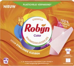 4 x Robijn Classics - Color - Wasmiddeldoekjes - 16 Wasstrips - Wasmiddel - Wasstrips - Kleurwas - Wasverzorging - Wasmiddelen — thumbnail 4
