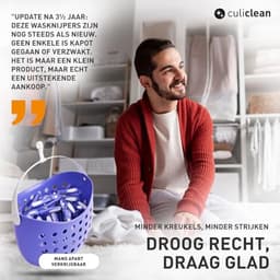 culiclean Knijpers bloem (48 stuks klassiek blauw-wit) Premium wasknijpers — thumbnail 4