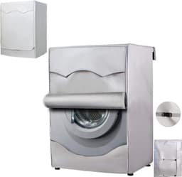 Wasmachine Hoes - Wasmachine Beschermer - Waterdicht, Zonwerend en Stofdicht - Past op de meeste machines met voorlader - 60 x 60 x 85 CM — thumbnail 1