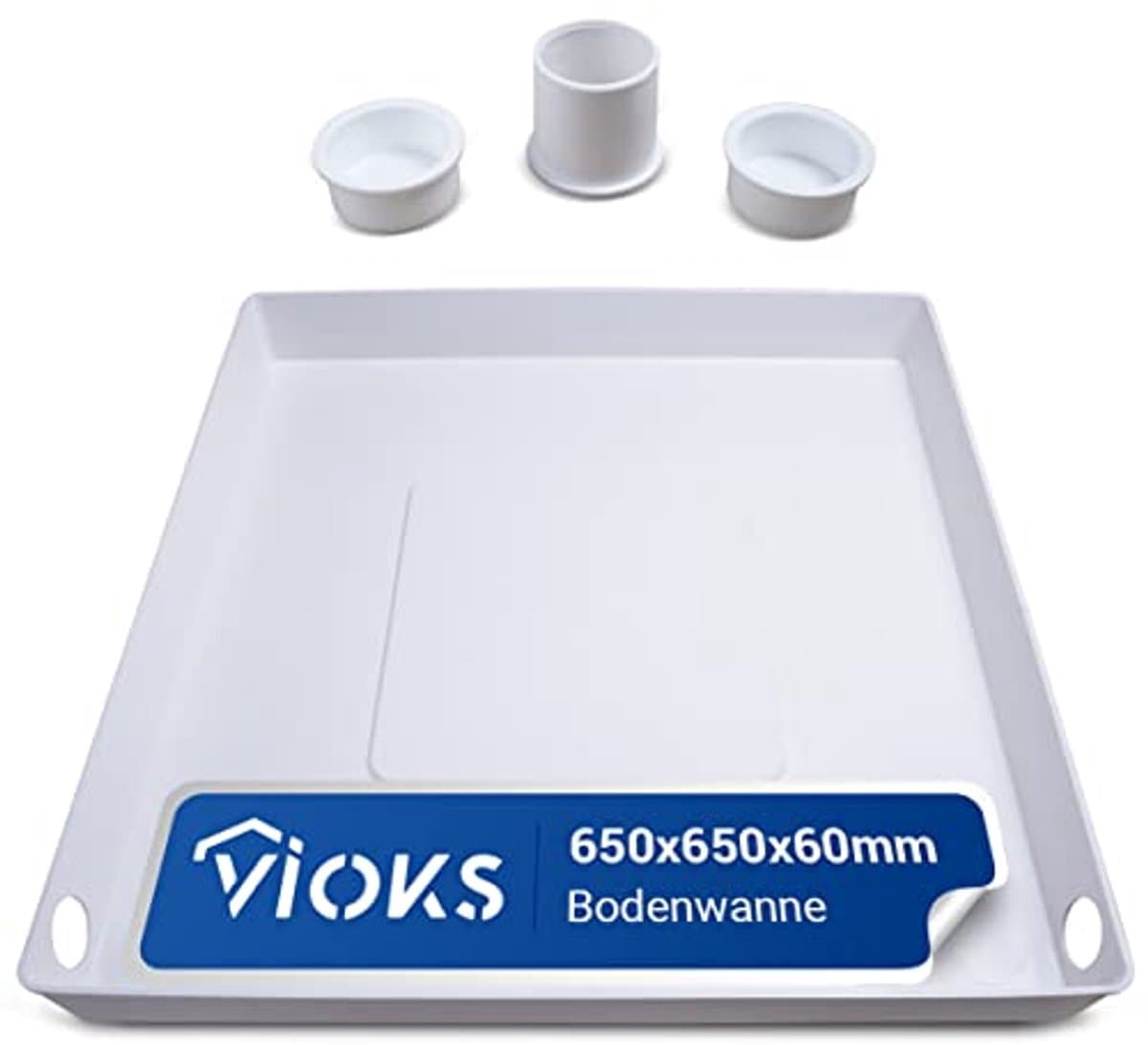 Opvangbak kunststof 65x65x6cm voor wasmachines - Wateropvang en Afvoer — afbeelding 1