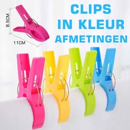 Ynkkvre - Wasknijpers - Handdoekclips - Strandhanddoek Clips - Winddichte Clips voor Kleding en Strandhanddoeken op het Strand en Ligbedden — thumbnail 4
