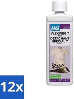 12 x HG - Wasruimte - Vlekweg 7 - Roest - 50 ml - Roestvlekken Verwijderen - Vlekkenverwijderaar - Textiel Reiniging - Tegels Schoonmaken - Natuursteen Reinigen — thumbnail 3