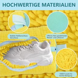 Duurzame waszakken voor schoenen, herbruikbare wasnetten voor sneakers, 360° reiniging en ritsluiting, ideaal voor de wasmachine — thumbnail 3