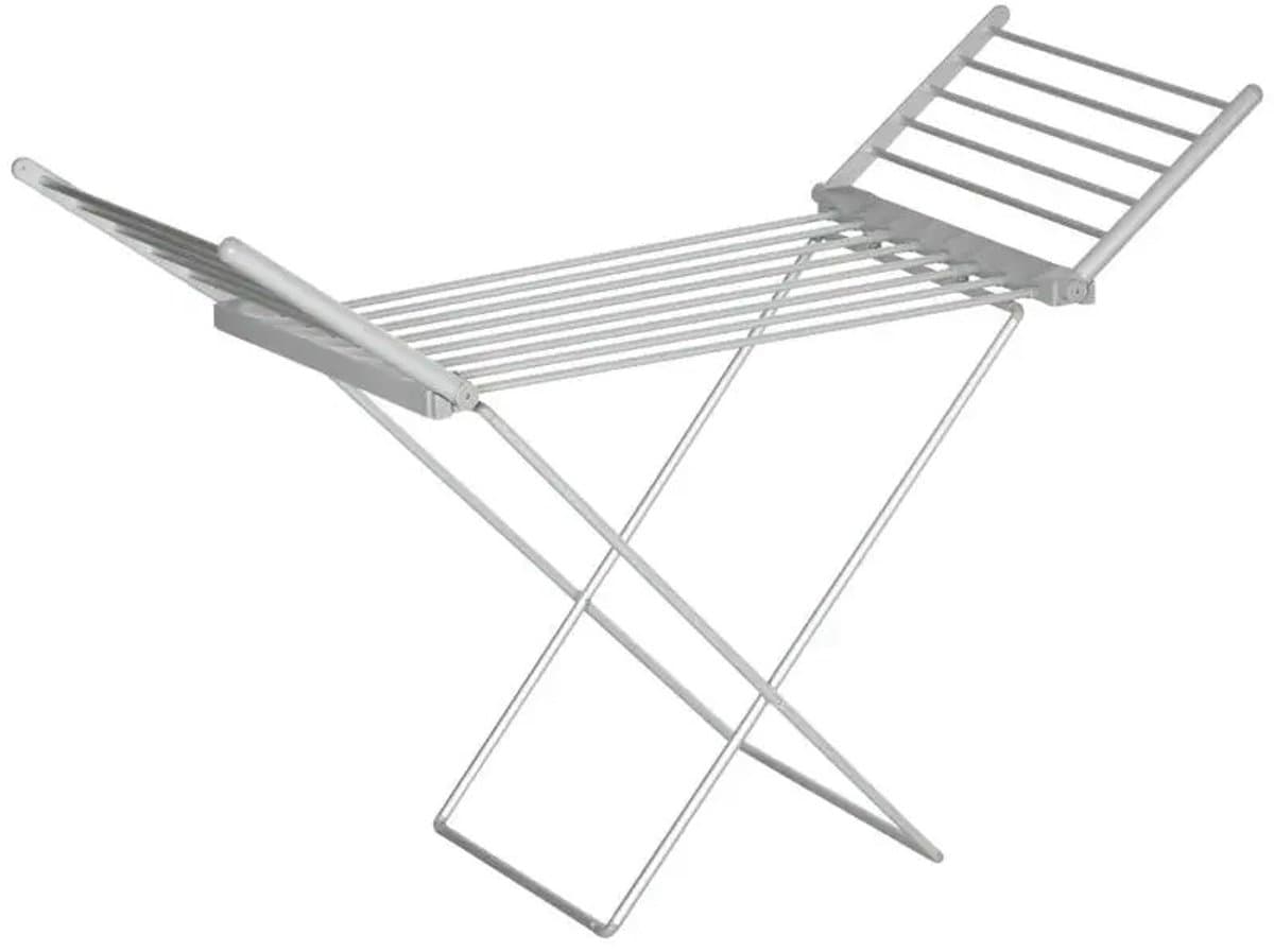 DayeLabel - Elektrisch Wasrek met Verwarming 230W - Opvouwbaar Wasrek - Verwarmd Droogrek - 144×53×91cm - Zilver — afbeelding 1