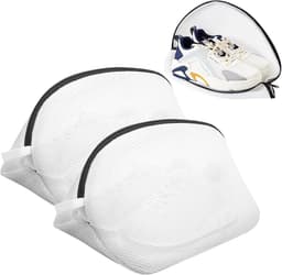Wasnet voor schoenen, 2-delige mesh tas met rits, 40 x 25 x 25 cm, ideaal voor sneakers, sokken en delicate was. — thumbnail 1