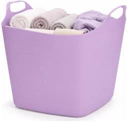 Excellent Houseware Flexibele emmer - paars - 15 liter - kunststof - vierkant - 30 x 29 cm — thumbnail 3