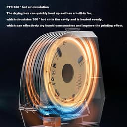 Filament Droger - 3D Printer Box - 3D Printen Verbeteren - PTC Verwarmingstechnologie - 175mm/285mm - Wit — thumbnail 3