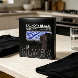 Textielverf Vellen - Kleurherstel Bladen - Kleding Opfrissen - Universele Wasmachine Geschikt - 15 Stuks - Zwart — thumbnail 3