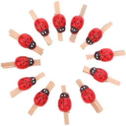 Houten Deuvels 100 Stuks - Mini-Wasknijpers - Fotoklemmen - Decoratieve Klemmen - Handgemaakt - Natuurlijk Hout — thumbnail 1