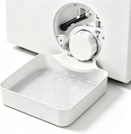 Lekbak wasmachine - Lekbak - Lekbakje wasmachine - Overloopbak voor wasmachine - Afvoerbak voor wasmachine - Huishoudelijke lekbak - Verwijderbare lekbak - Wit - 17,8*17,8 cm - PLA — thumbnail 1