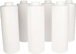 6 x Knijpbare Doseerfles 750 ml wit met Tuitdop naturel- BPA Vrij - Niet Breekbaar - Plastic Flesjes Navulbaar - Met Dop - Lege Flessen - 6 stuks — thumbnail 3