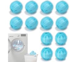 Set van 12 herbruikbare pluisballen voor wasmachine, anti-haren voor katten en honden, effectieve accessoires voor het verwijderen van dierenharen in de wasmachine