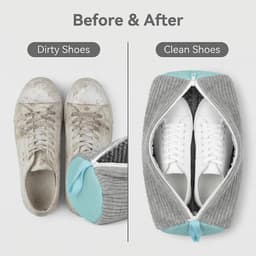 Schoenwaszak 2 stuks - waszak voor schoenen - 360° reiniging - eenvoudig wassen in wasmachine - ShopVlot — thumbnail 2