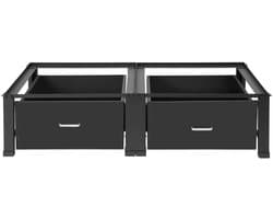 Innovastore Wasmachinerek - Wasmachine opbouwmeubel - Wasmachine opbouwmeubel - Basisframe voor dubbele wasmachine - Twee lades
