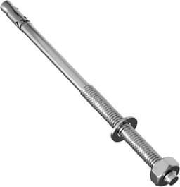 Zwaar Gebruik Ankers - Betonankers Doorsteekankers - Stevig Bevestigen - Gegalvaniseerd Roestvrij - M10 x 210mm - Zilverkleurig — thumbnail 1