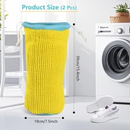 Set van 2 Schoenwaszakken met Trekkoordsluiting, Herbruikbaar, 360° Reiniging voor Alle Schoenen en Maten — thumbnail 5