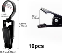 Towel clips 10 stuks - grote plastic klemmen - 360° draaibaar - ideaal voor binnen en buiten - ShopVlot — thumbnail 2